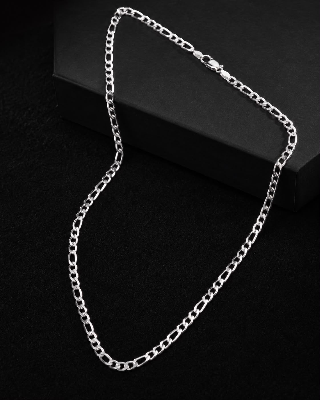 Men's Classic Silver Figaro Chain