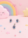 Kids Doraemon Pendant & Stud Earrings Set