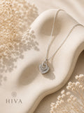 Women's Heart Halo Pendant Necklace
