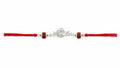 Om Rudraksha Silver Rakhi