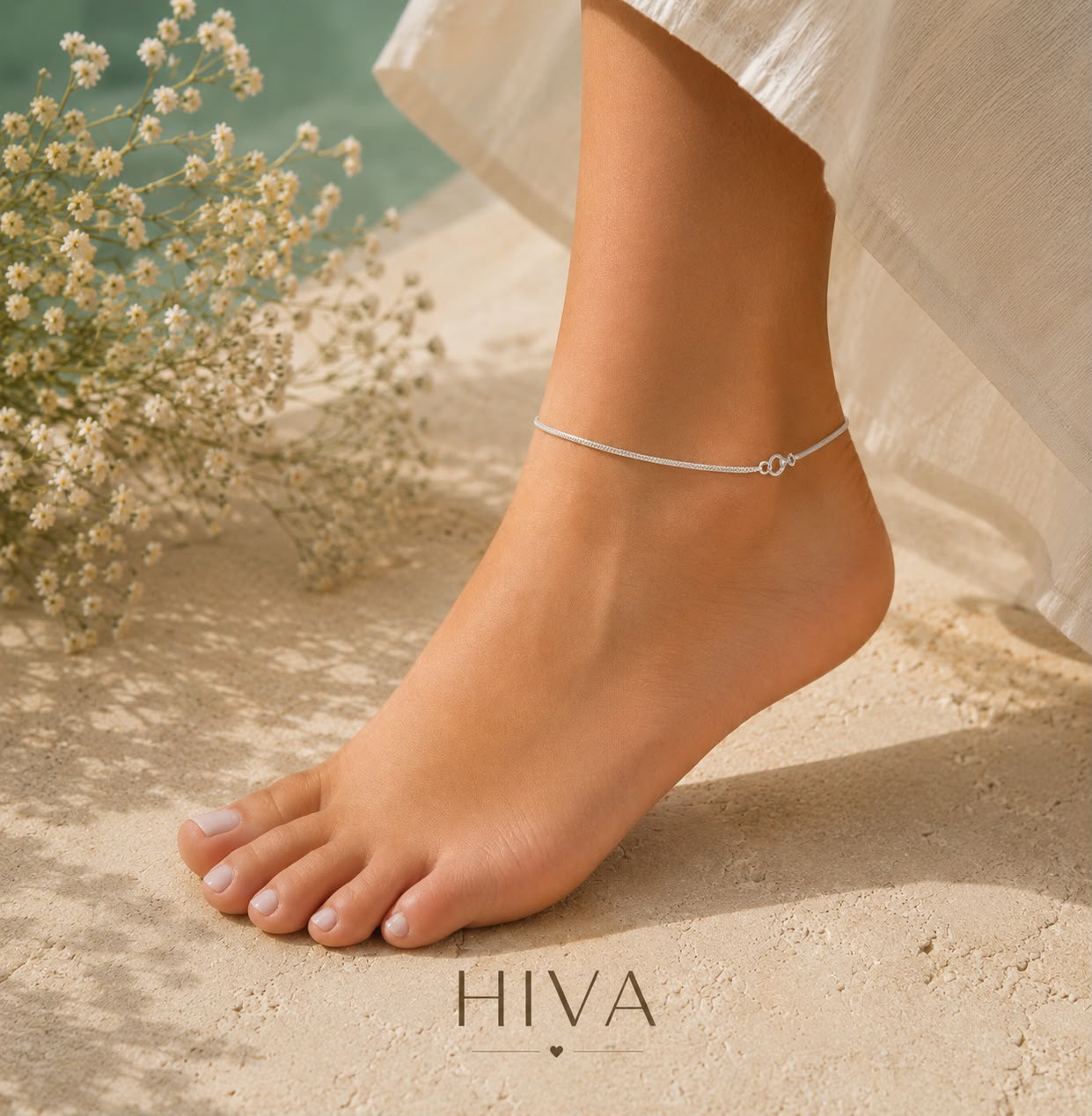 Silver Infinity Knot Anklet